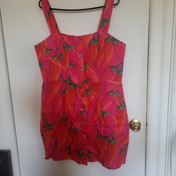 FARM Rio Tropical Linen Mini Dress - Picture 2 of 4